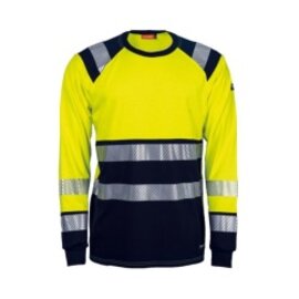 Tranemo FR T-Shirt mit langen Ärmeln 508289 94 gelb/marine