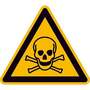 Warnschild Alu 200 mm giftige Stoffe