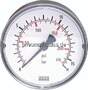 MW 0663 Manometer waagerecht (KU/Ms), 63mm, 0 - 0,6 bar, G 1/4"