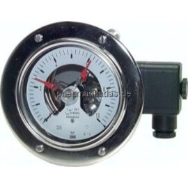 MWK -15160/21 CR Kontaktmanometer (CrNi/Ms), waager., 160mm, -1 bis 5 bar