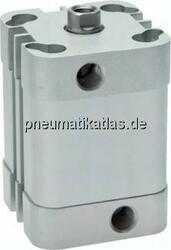 NAD 20/20 ISO 21287-Zylinder, doppeltw., Kolben 20mm, Hub 20mm