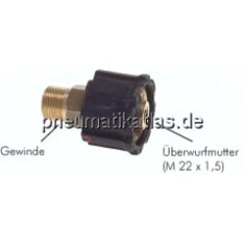 SSPMU M2214 Waschgeräte Adapter M 22 x 1,5 (Ü- Mutter) - G 1/4" (IG)