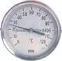 TWT 6063100 ES Bimetallthermometer, waage-recht D63/0 bis +60°C/100mm