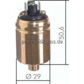 VAKUSW 18 B Vakuumschalter, Messing -0,98 bis -0,2 bar (Wechsler), G 1/8"