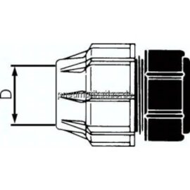18120-40 Endstopfen für PEX-Rohr, PP, 40 mm