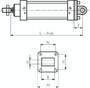 TG 80 ISO 15552-Laschenschwenkbe-festigung 80 mm, Aluminium