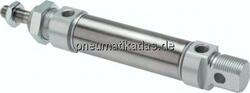 ZDM 10/40 ISO 6432-Zylinder, doppeltwir-kend, Kolben 10mm,Hub 40mm
