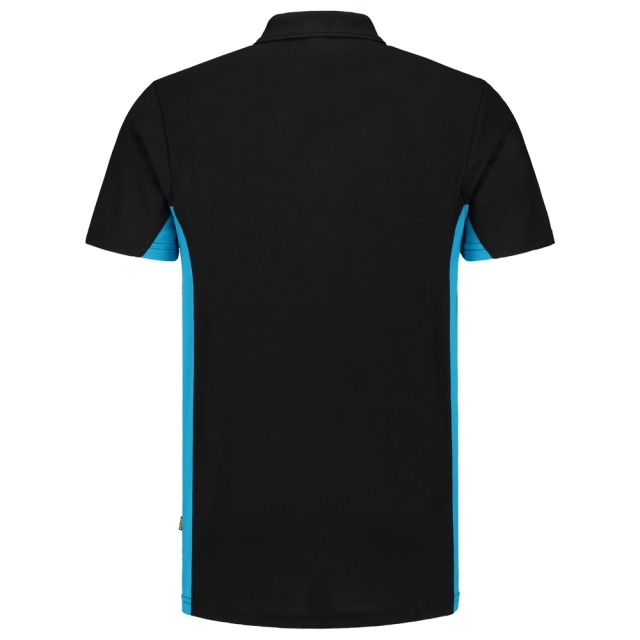 Tricorp Poloshirt Bicolor Brusttasche 202002 Black-Turquoise
