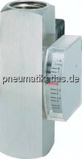 DMWV 10-30 MSV Durchflussmesser/-wächter, 10 - 30 l/min, 250 bar Messing vernickelt