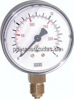 MS 4040 Manometer senkrecht (KU/Ms), 40mm, 0 - 40 bar, G 1/8
