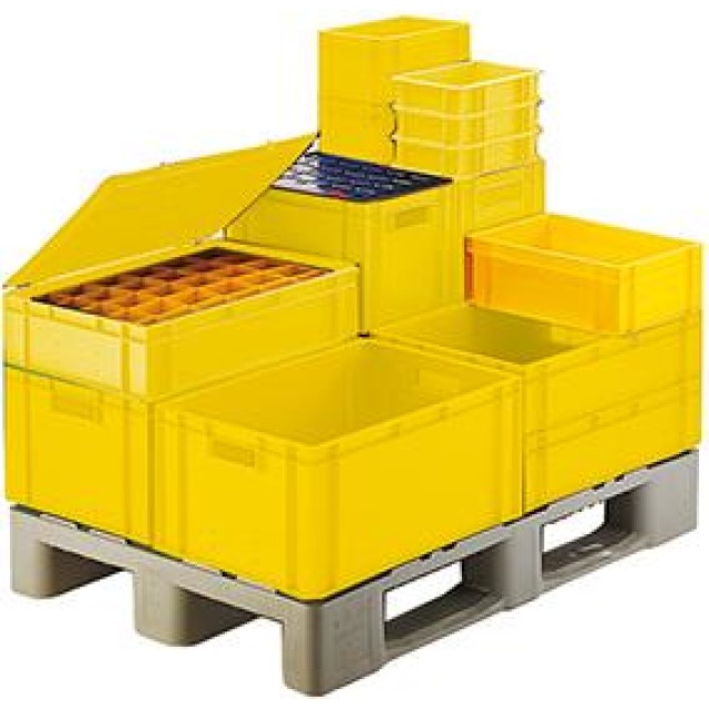 Stapeltransportkasten 600x400x270 mm gelb
