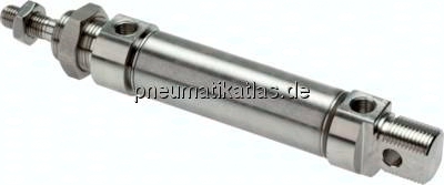 ZDM 16/250 ES ISO 6432-Zylinder, Edelstahl, Kolben 16mm, Hub 250mm
