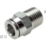 IQSG 144 ES Gerader Steckanschluss R 1/4"-4mm, IQS-Edelstahl