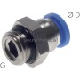 IQSG 184 G Gerader Steckanschluss G 1/8"-4mm, IQS-Standard