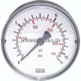 MW 25063 Manometer waagerecht (KU/Ms), 63mm, 0 - 250 bar, G 1/4