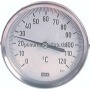 TWT 120100100 ES Bimetallthermometer, waage-recht D100/0 bis +120°C/100mm