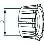 18930-50 Grip-Ring für PEX-Rohrver-schraubungen, PP, 50 mm